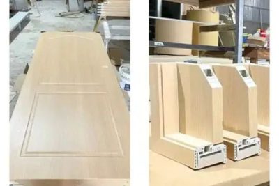 Công nghệ ép đùn phôi cửa nhựa gỗ composite hiện đại tại nhà máy