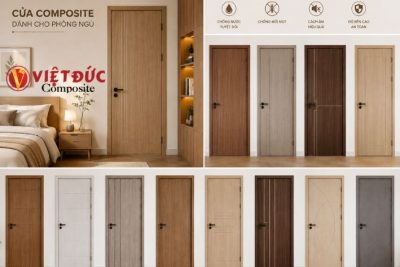 Phôi cửa nhựa gỗ composite cách âm cao cấp chuyên dùng cho phòng ngủ