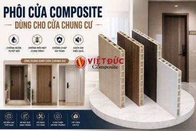 Phôi cửa nhựa gỗ composite chất lượng cao chuyên dùng cho cửa chung cư