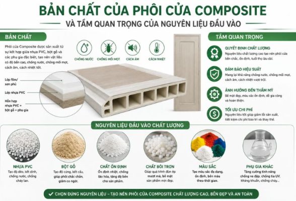 Bản chất của phôi cửa composite và tầm quan trọng của nguyên liệu đầu vào chất lượng cao