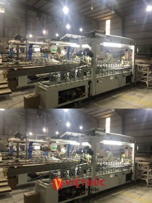 dây chuyền sản xuất phôi cửa nhựa composite